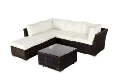 OUTFLEXX Loungemöbel-Set, Braun Marmoriert, Polyrattan, Inkl. Kaffeetisch, Für 5 Personen, Wasserfeste Kissenbox -Kettler Verkäufe 3 7759 BOX B.jpg
