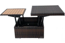 OUTFLEXX Loungetisch Höhenverstellbar, Braun-marmoriert, Polyrattan, 75/152x75x40/64,5cm -Kettler Verkäufe 3 8887.jpg