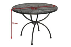 MBM Tisch Romeo, Marone, Schmiedeeisen Verzinkt, Pulverbeschichtet, 100x73 Cm -Kettler Verkäufe 4 10901.jpg