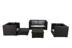 OUTFLEXX Lounge-Set, 5 Personen, Braun, Polyrattan, Inkl. Loungetisch, Wasserfeste Kissenbox -Kettler Verkäufe 4 1298 BOX D.jpg