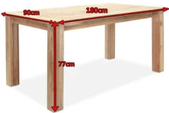 OUTFLEXX Esstisch, Natur, Recyceltes SLVK-Teakholz, Plattenstärke 30 Mm, 180 X 90 X 77 Cm -Kettler Verkäufe 4 13422 2.jpg