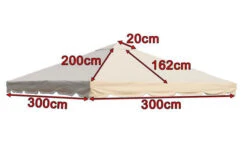 OUTFLEXX Ersatzdach Für Pavillons, Beige, Polyester, 300x300cm -Kettler Verkäufe 4 13620.jpg