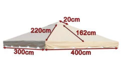 OUTFLEXX Ersatzdach Für Sahara Pavillon, Beige, Polyester, 300 X 400 Cm -Kettler Verkäufe 4 13621.jpg