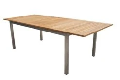 OUTFLEXX Set, Silber, 200/300 X 100 Cm, Edelstahl/Teak, Ausziehtisch, 6 Stapelstühle, 2 Multipositionssessel -Kettler Verkäufe 4 14150 1.jpg