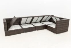 OUTFLEXX Loungemöbel-Set, 5 Pers, Braun Marmoriert, Polyrattan, Wasserfeste Kissenbox -Kettler Verkäufe 4 16064 BOX A.jpg