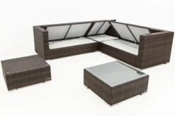 OUTFLEXX Loungemöbel-Set, Braun Marmoriert, 6 Pers, Polyrattan, Wasserfeste Kissenbox, Inkl. Beistelltisch -Kettler Verkäufe 4 16069 BOX B.jpg