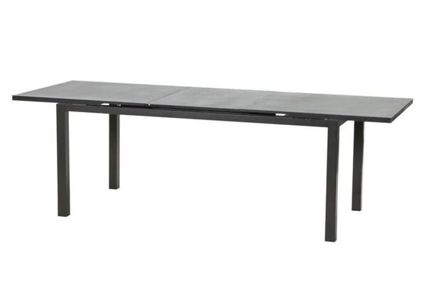 KETTLER Basic Plus Sitzgruppe, Anthrazit/anthrazit, Alu/Textilene, 180/240x90cm, 4 Stapel-, 2 Multipositionssessel 6 KETTLER Basic Plus Sitzgruppe, Anthrazit/anthrazit, Alu/Textilene, 180/240x90cm, 4 Stapel-, 2 Multipositionssessel – Bild 4