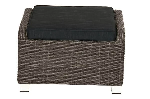 Ploß Rocking Hocker, Grau/braun-meliert, Polyrattan, 71x45x56 Cm, Zu Loungesessel, Inkl. Polster 6 Ploß Rocking Hocker, Grau/braun-meliert, Polyrattan, 71x45x56 Cm, Zu Loungesessel, Inkl. Polster – Bild 4