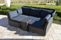 Ploß Rocking Loungeset, Grau/braun-meliert, Polyrattan, 5-6 Personen, Inkl. Sonnendach -Kettler Verkäufe 4 18220.jpg