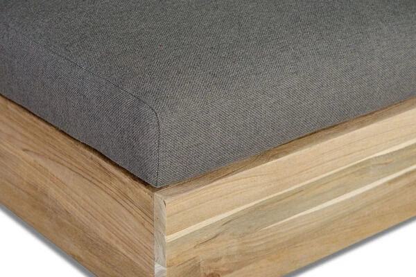 OUTFLEXX Kassel Ecklounge, Recyceltes Teakholz, Inkl. Polster Aus Olefin, Rustikal Gebürstet 6 OUTFLEXX Kassel Ecklounge, Recyceltes Teakholz, Inkl. Polster Aus Olefin, Rustikal Gebürstet – Bild 4