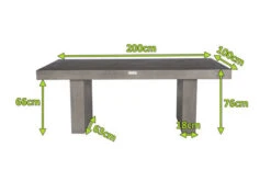 OUTFLEXXEsstisch, Grau, Faserzement, 200 X 100 X 76 Cm, Witterungsbeständig, Pflegeleicht, Rechteckig -Kettler Verkäufe 4 18586.jpg