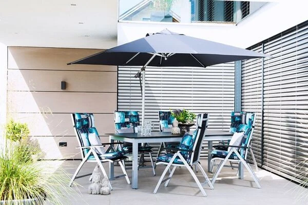 DOPPLER Expert Esstisch, Silber/schwarz, Aluminium, 150-210 X 90 Cm, Ausziehbar 6 DOPPLER Expert Esstisch, Silber/schwarz, Aluminium, 150-210 X 90 Cm, Ausziehbar – Bild 4