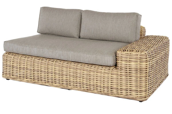 OUTFLEXX Ecklounge, Natur Meliert/sand, Polyrattan, Für 5 Personen, Inkl. Polster 6 OUTFLEXX Ecklounge, Natur Meliert/sand, Polyrattan, Für 5 Personen, Inkl. Polster – Bild 4
