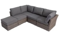 OUTFLEXX Loungegarnitur, Polyrattan/Teakholz, Tisch 160x90cm, Für 5 Personen, Wasserfeste Kissenbox -Kettler Verkäufe 4 19390.jpg