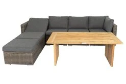 OUTFLEXX Loungegarnitur, Polyrattan/Teakholz, Tisch 160x90cm, Für 6 Personen, Wasserfeste Kissenbox -Kettler Verkäufe 4 19394.jpg