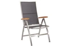 STERN Cardiff Set, Silber/silbergrau, Edelstahl/FSC-Teak, Tisch 200/300 X 100 Cm, 6 Stapel-, 2 Multipositionssessel -Kettler Verkäufe 4 19743.jpg