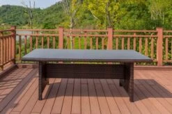 OUTFLEXX Dining Tisch, Braun Marmoriert, Polyrattan, 220 X 100 Cm, Tischplatte Spraystone, 6mm -Kettler Verkäufe 4 20663.jpg