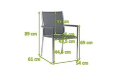 STERN Polaris Stapelsessel, Silber/karbon, Edelstahl/Textil/Aluminiumarmlehnen, 61x54x89 Cm, Stapelbar -Kettler Verkäufe 4 21903.jpg