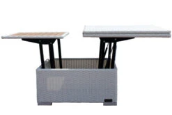 OUTFLEXX Loungetisch Höhenverstellbar, Weiß, Polyrattan, 75/152x75x40/64,5cm -Kettler Verkäufe 4 2511 18.jpg