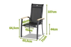 HARTMAN Alice Stapelsessel, Xerix/schwarz, Alu/4x4 Textilen, Mit FSC Teak-Armlehnen 9 HARTMAN Alice Stapelsessel, Xerix/schwarz, Alu/4x4 Textilen, Mit FSC Teak-Armlehnen -Kettler Verkäufe 5 11087.jpg