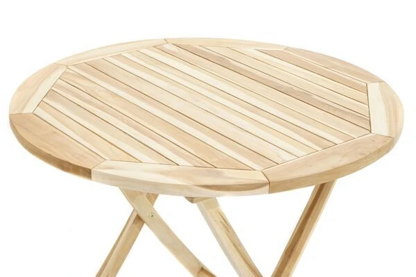 Klapptisch Lexington Aus ECO-Teakholz Von Ploß, Rund, 7 Klapptisch Lexington Aus ECO-Teakholz Von Ploß, Rund, – Bild 5