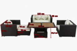 OUTFLEXX Lounge-Set, 5 Personen, Braun, Polyrattan, Inkl. Loungetisch, Wasserfeste Kissenbox -Kettler Verkäufe 5 1298 BOX D.jpg
