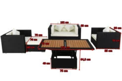 OUTFLEXX Loungemöbel-Set, 5 Personen, Schwarz, Polyrattan, Inkl. Loungetisch, Wasserfeste Kissenbox -Kettler Verkäufe 5 1299 BOX D.jpg