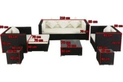 OUTFLEXX Loungemöbel-Set, Schwarz, Polyrattan, Für 6 Personen, Inkl. Kaffeetisch, Wasserfeste Kissenbox -Kettler Verkäufe 5 1302 BOX B.jpg