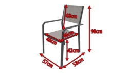 VILLANA Gartenstuhl, Anthrazit/grau, Aluminium/Textil, 58 X 57 X 90 Cm, Stapelbar -Kettler Verkäufe 5 13403.jpg