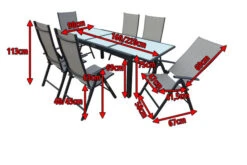 VILLANA Sitzgruppe, Anthrazit/grau, Alu/Textil, Tisch 160/220 Cm, 6 Multipositionssessel -Kettler Verkäufe 5 13891.jpg