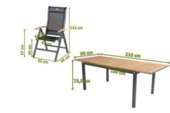 HARTMAN Esstischgarnitur, Xerix-anthrazit, Alu/Teakholz, 4x4 Textilen, 210/150x90 Cm, 6 Personen -Kettler Verkäufe 5 13969.jpg