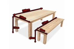 OUTFLEXX Esstischset, Tisch 200x100cm, Bank 170x40cm, Recycled Teak, Plattenstärke 30mm -Kettler Verkäufe 5 14052.jpg