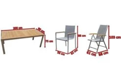 OUTFLEXX Set, Taupe, Edelstahl/Teak, Tisch 200 X 90 Cm, 4 Stapelstühle, 2 Multipositionssessel 17 OUTFLEXX Set, Taupe, Edelstahl/Teak, Tisch 200 X 90 Cm, 4 Stapelstühle, 2 Multipositionssessel -Kettler Verkäufe 5 14217.jpg