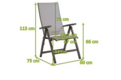 STERN New Top Klappsessel, Anthrazit/silber, Aluminium/Textil, 75x60x113 Cm, Rückenlehne Verstellbar, Klappbar 13 STERN New Top Klappsessel, Anthrazit/silber, Aluminium/Textil, 75x60x113 Cm, Rückenlehne Verstellbar, Klappbar -Kettler Verkäufe 5 15871.jpg