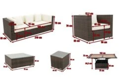 OUTFLEXX Loungemöbel-Set, Braun Marmoriert, Polyrattan, 6 Pers, Wasserfeste Kissenbox, Inkl. Loungetisch 17 OUTFLEXX Loungemöbel-Set, Braun Marmoriert, Polyrattan, 6 Pers, Wasserfeste Kissenbox, Inkl. Loungetisch -Kettler Verkäufe 5 16063 BOX D.jpg
