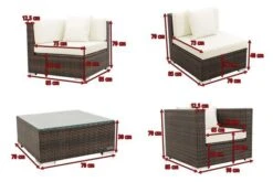 OUTFLEXX Loungemöbel-Set, Braun Marmoriert, Polyrattan, 5 Pers, Wasserfeste Kissenbox, Inkl. Beistelltisch 16 OUTFLEXX Loungemöbel-Set, Braun Marmoriert, Polyrattan, 5 Pers, Wasserfeste Kissenbox, Inkl. Beistelltisch -Kettler Verkäufe 5 16065 BOX B.jpg