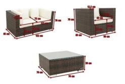 OUTFLEXX Loungemöbel-Set, Polyrattan, Braun Marmoriert, 5 Pers, Wasserfeste Kissenbox, Inkl. Beistelltisch -Kettler Verkäufe 5 16066 BOX B.jpg