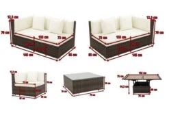 OUTFLEXX Loungemöbel-Set, Braun Marmoriert, 6 Pers, Polyrattan, Wasserfeste Kissenbox, Inkl. Loungetisch -Kettler Verkäufe 5 16069 BOX D.jpg