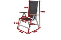 VILLANA Multipositionssessel, Silber/schwarz, Alu/Textilene, 64 X 58 X 110 Cm, FSC Akazienholz Armlehnen -Kettler Verkäufe 5 16458.jpg