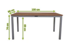 VILLANA Gartentisch, FSC-Akazienholz / Aluminium, Silber, 150 X 90 X 74 Cm -Kettler Verkäufe 5 16459.jpg
