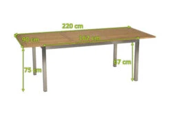 STERN Ausziehtisch, Silber/natur, Edelstahl/FSC-Teakholz, 162/220x90 Cm, Butterfly-Auszug -Kettler Verkäufe 5 16498.jpg