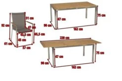 STERN Cardiff Esstischgarnitur, Taupe/grau, Edelstahl/Textil, 162/220 X 90 Cm, 6 Pers., FSC-Teakholz 13 STERN Cardiff Esstischgarnitur, Taupe/grau, Edelstahl/Textil, 162/220 X 90 Cm, 6 Pers., FSC-Teakholz -Kettler Verkäufe 5 16511.jpg