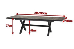 SIENA GARDEN Sincro Ausziehtisch, Anthrazit/natur-grau, Alu/Keramik, 205/265x103 Cm -Kettler Verkäufe 5 16598.jpg