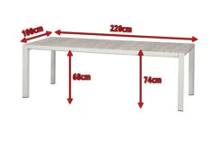 SIENA GARDEN Silva Diningtisch, Weiß/washed Grey, Alu/Keramik, 220x100cm -Kettler Verkäufe 5 16603.jpg