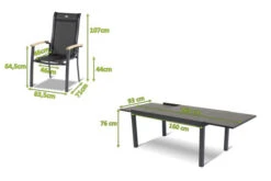 HARTMAN Alice Esstischgruppe, Xerix/natur, Alu/FSC-Teak, 4x4 Textilen, 6 Stapelsessel, 260/160x90cm -Kettler Verkäufe 5 16897.jpg