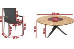 STERN Polaris Esstischgruppe, Silbergrau, Edelstahl/FSC-Teak, Tisch Ø 170 Cm, 6 Stapelsessel -Kettler Verkäufe 5 18081.jpg