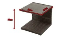 Ploß Rocking Beistelltisch, Grau/braun-meliert, Polyrattan, 50x45x50 Cm, Glasplatte In Steinoptik -Kettler Verkäufe 5 18217.jpg