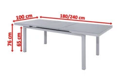 OUTFLEXX Premium Ausziehtisch, Silber/grau, Alu/Glas, 180/240x100cm, Automatischer Ausziehmechanismus -Kettler Verkäufe 5 18336.jpg