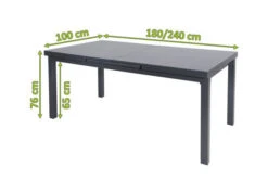 OUTFLEXX Premium Ausziehtisch, Anthrazit/grau, Alu/Sicherheitsglas, 180/240x100cm, Automatischer Ausziehmechanismus -Kettler Verkäufe 5 18338.jpg