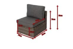 OUTFLEXX Mittelelement, Grau, Polyrattan, 70 X 82 X 70 Cm, Verstellbare Sitzfläche, Wasserfeste Kissenbox -Kettler Verkäufe 5 18362 3 BOX.jpg